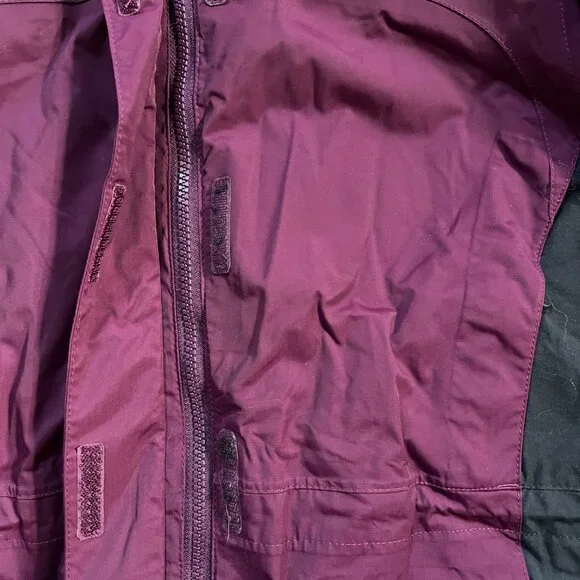 LL Bean Purple and Black Ski Jacket Women's Small - Picture 3 of 6